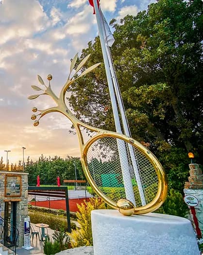 Olive Farm Racquet Statue